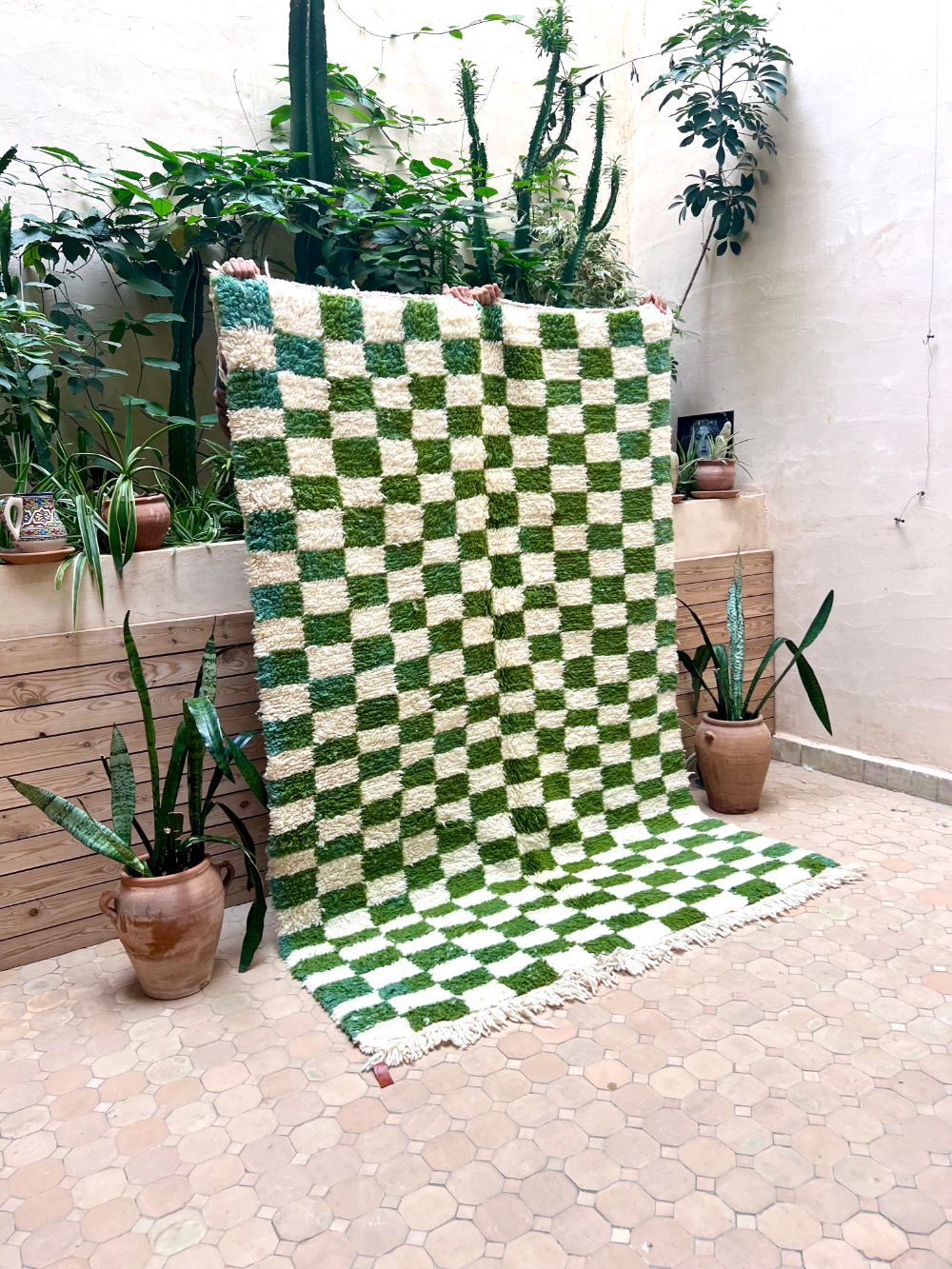 Moroccan Checkered Rug 235x160cm