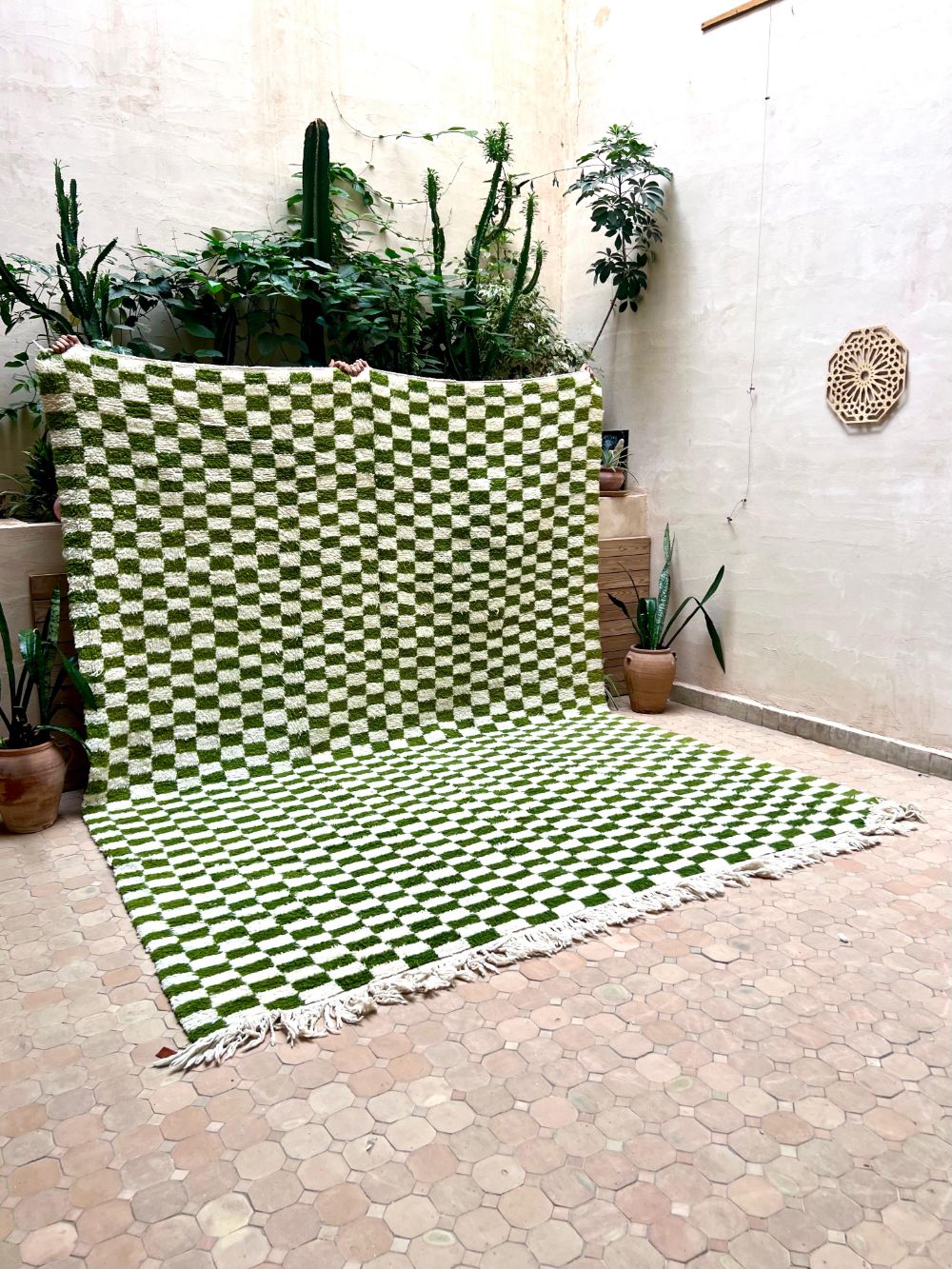 Marokkolainen ruudullinen matto 350x260cm