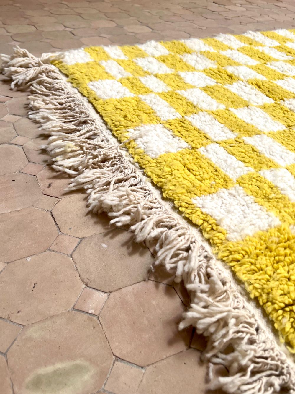 Moroccan Checkered Rug 245x165cm