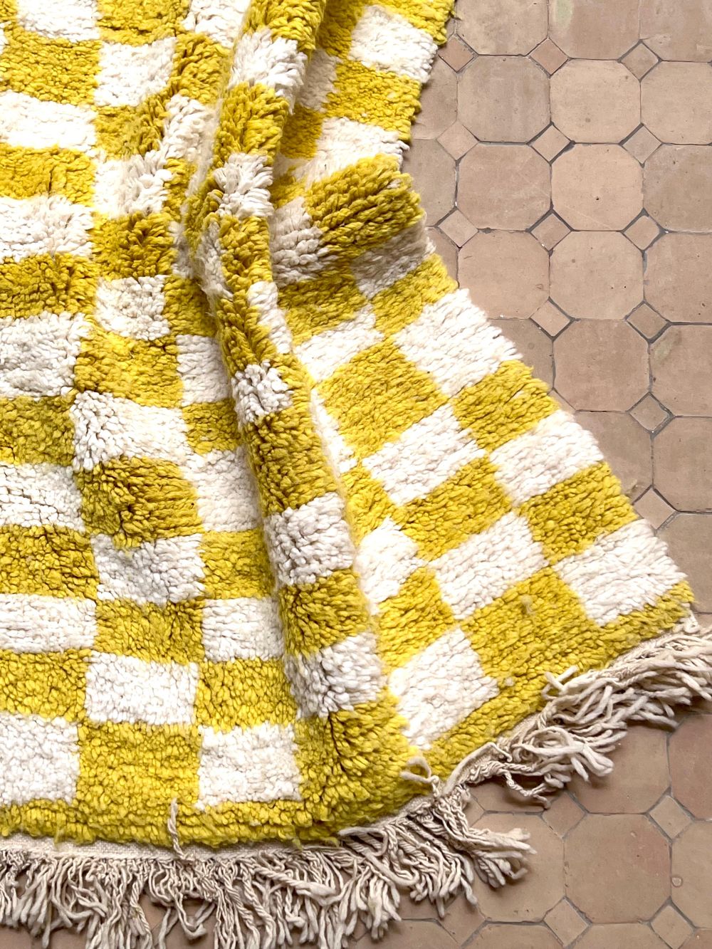 Moroccan Checkered Rug 245x165cm