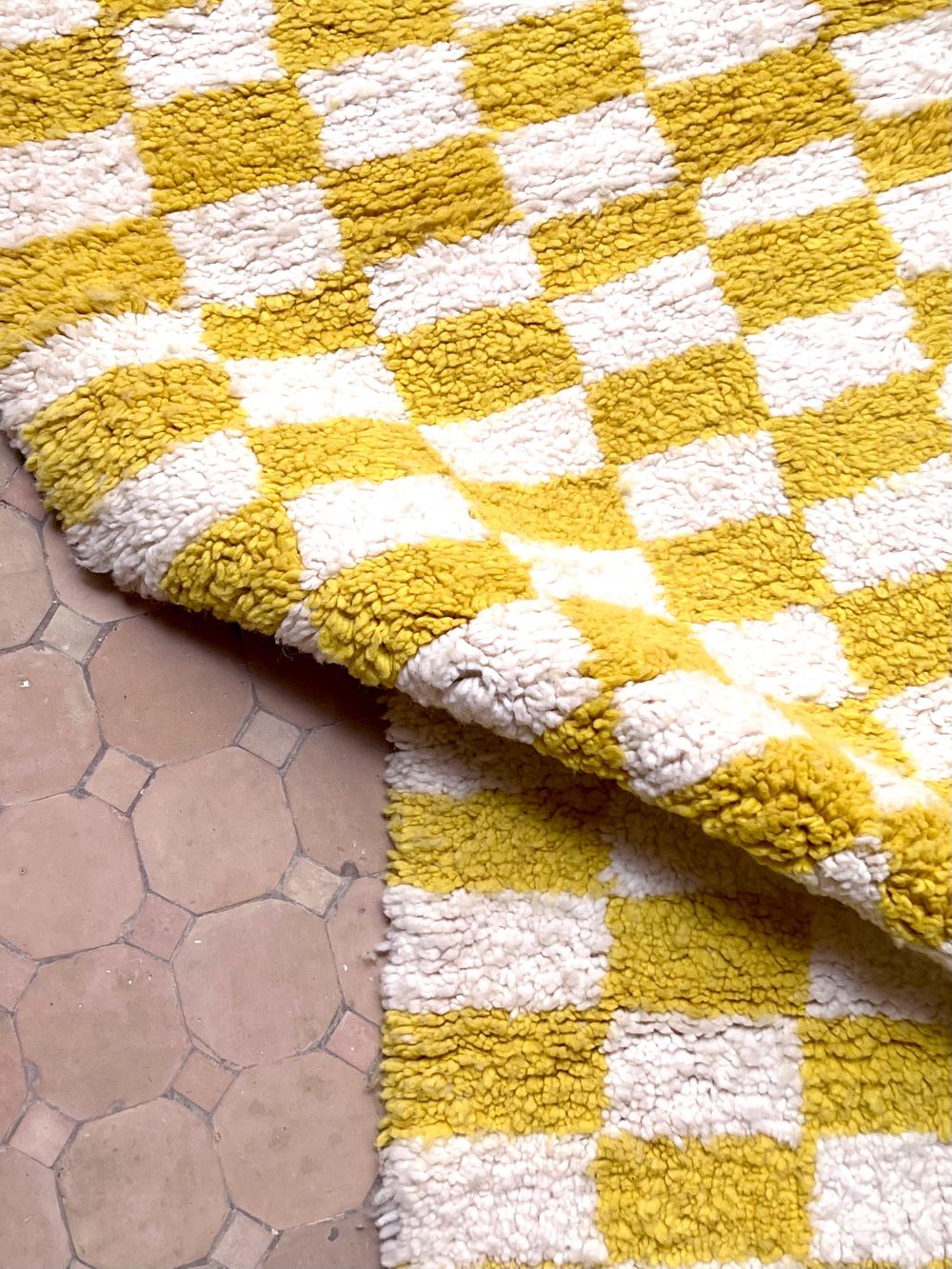 Moroccan Checkered Rug 245x165cm