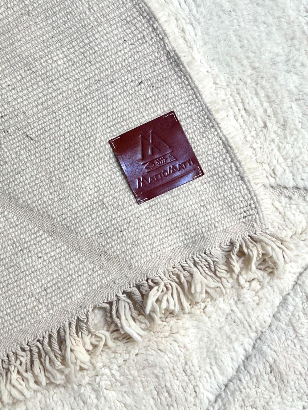 Moroccan All White Rug 285x210cm