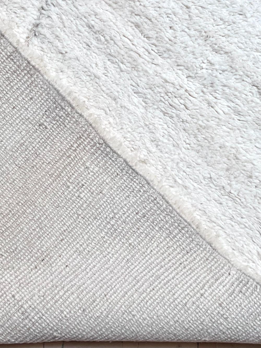 Moroccan All White Rug 300x200cm