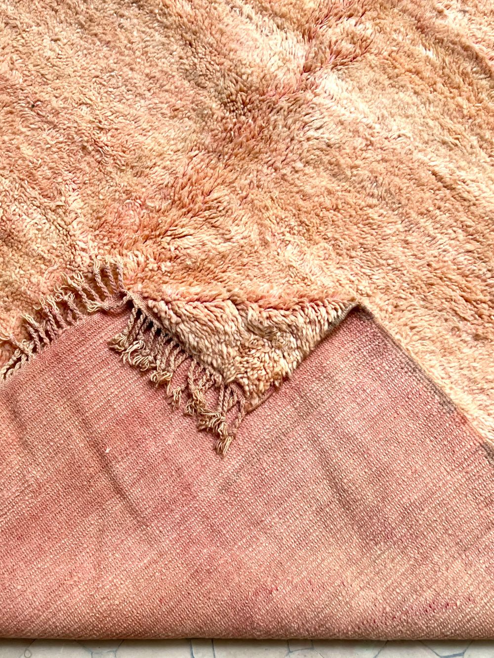 Marokkolainen vintage yksivärinen matto 240x175cm