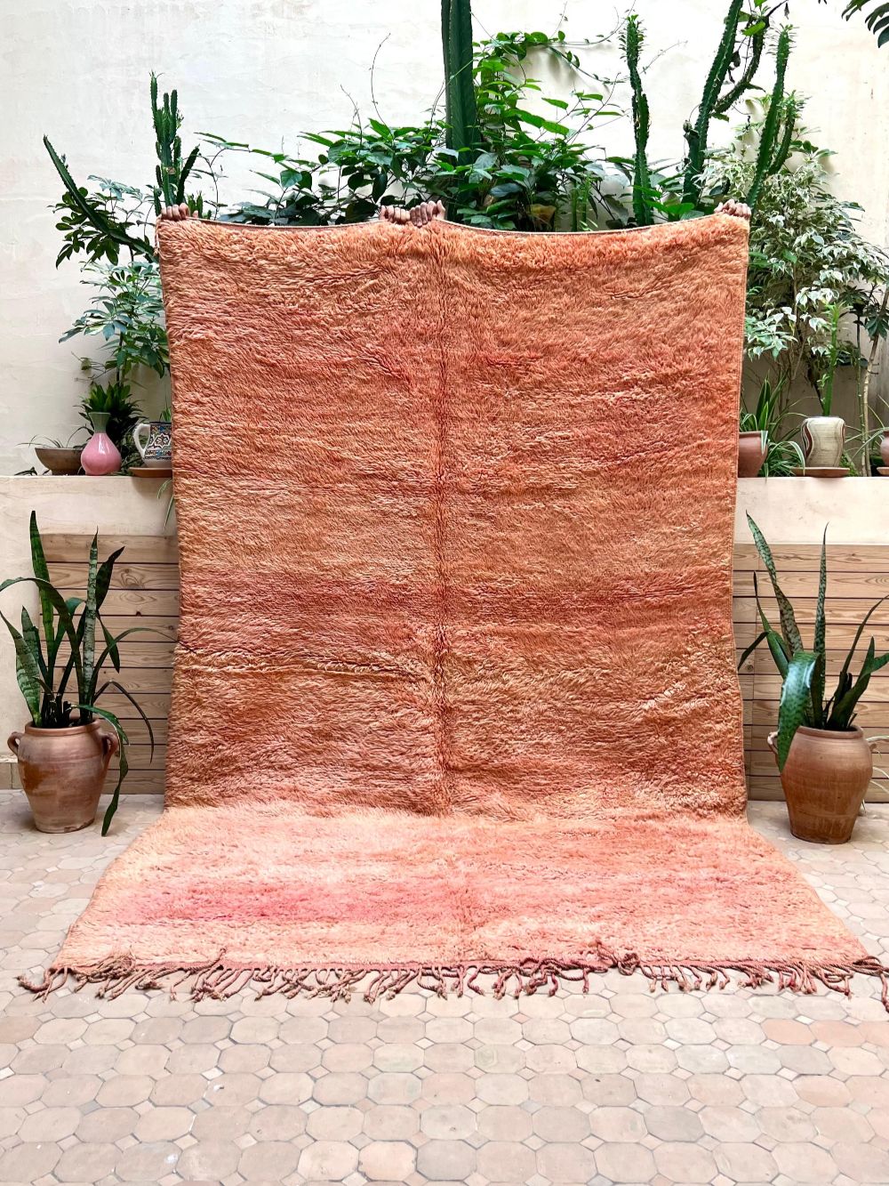 Moroccan Vintage Monochrome Rug 285x190cm