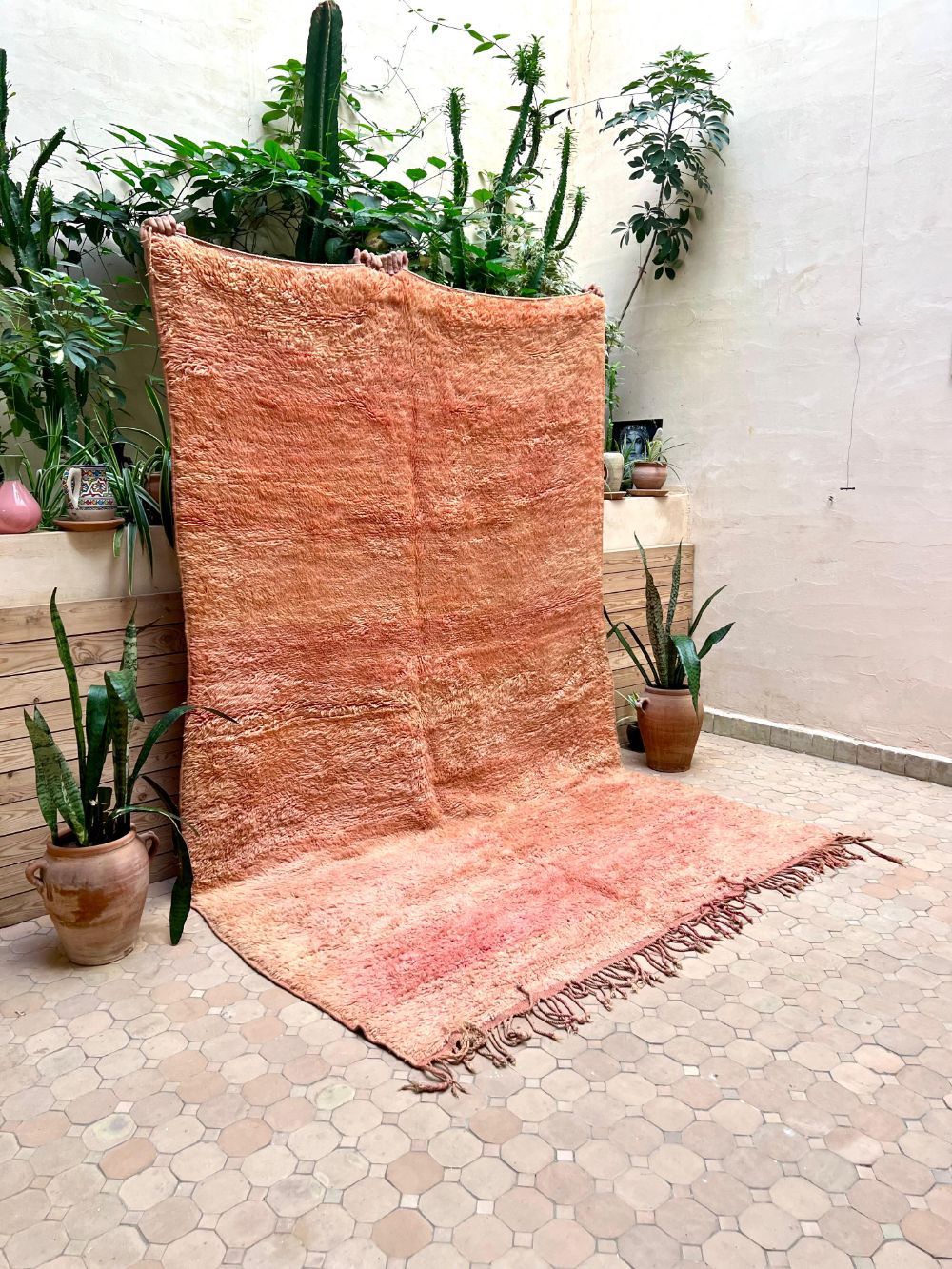 Moroccan Vintage Monochrome Rug 285x190cm