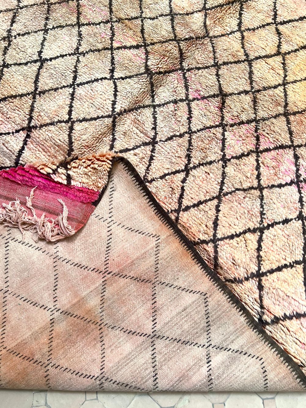 Marokkolainen vintage Boujaad matto 415x190cm