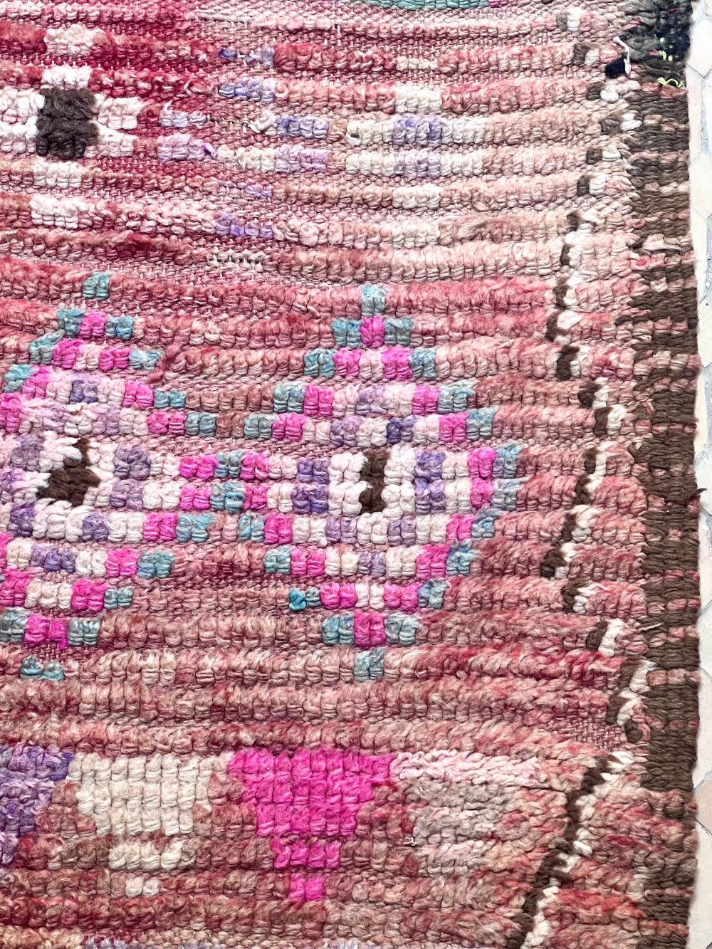 Moroccan Vintage Boujaad Rug 345x140cm