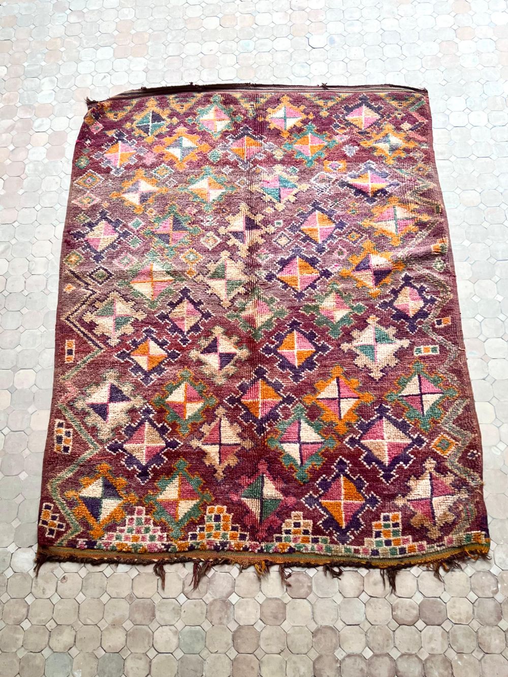 Moroccan Vintage Boujaad Rug 245x180cm