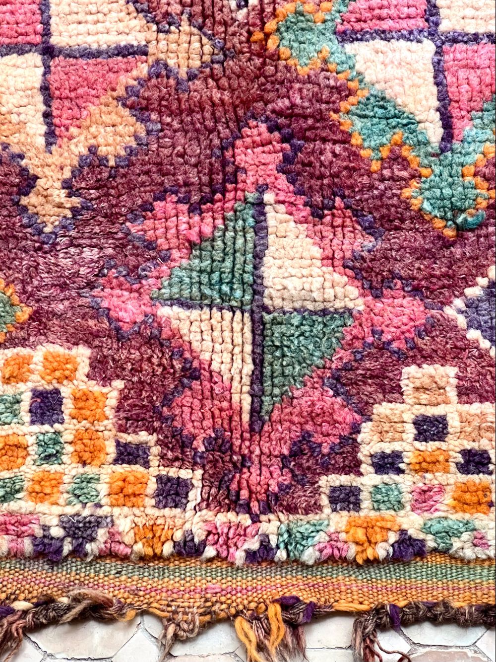 Moroccan Vintage Boujaad Rug 245x180cm