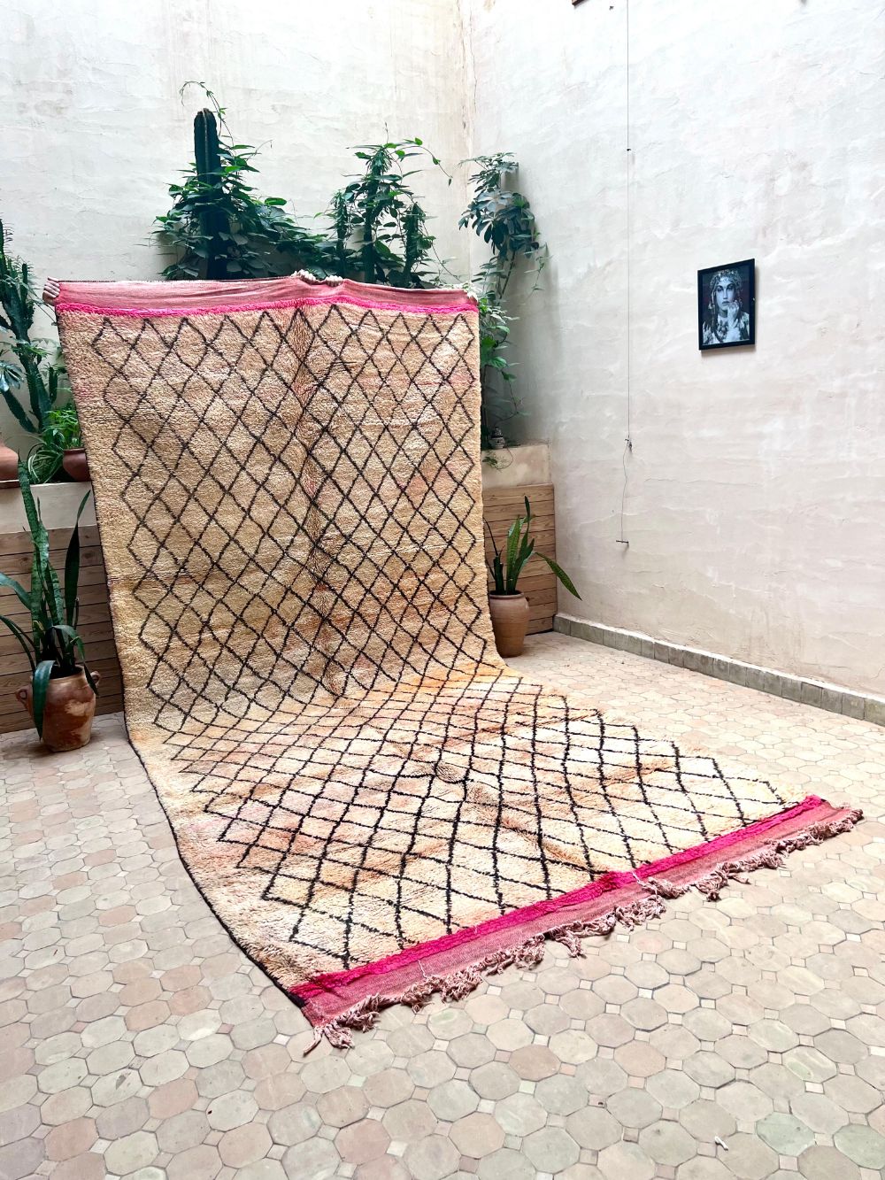 Moroccan Vintage Boujaad Rug 415x190cm