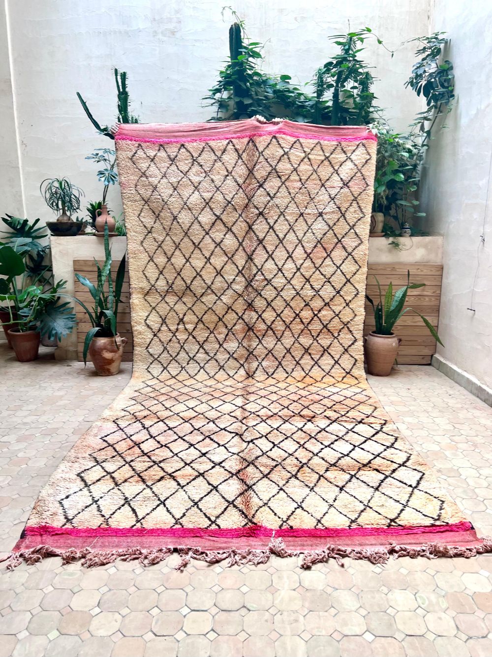 Moroccan Vintage Boujaad Rug 415x190cm