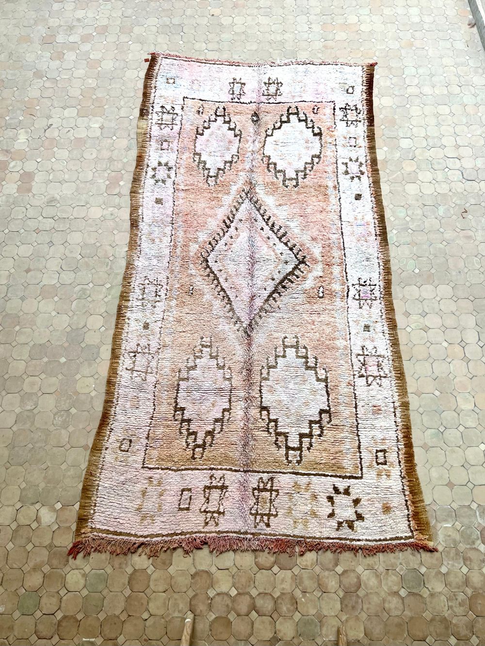 Moroccan Vintage Boujaad Rug 340x160cm