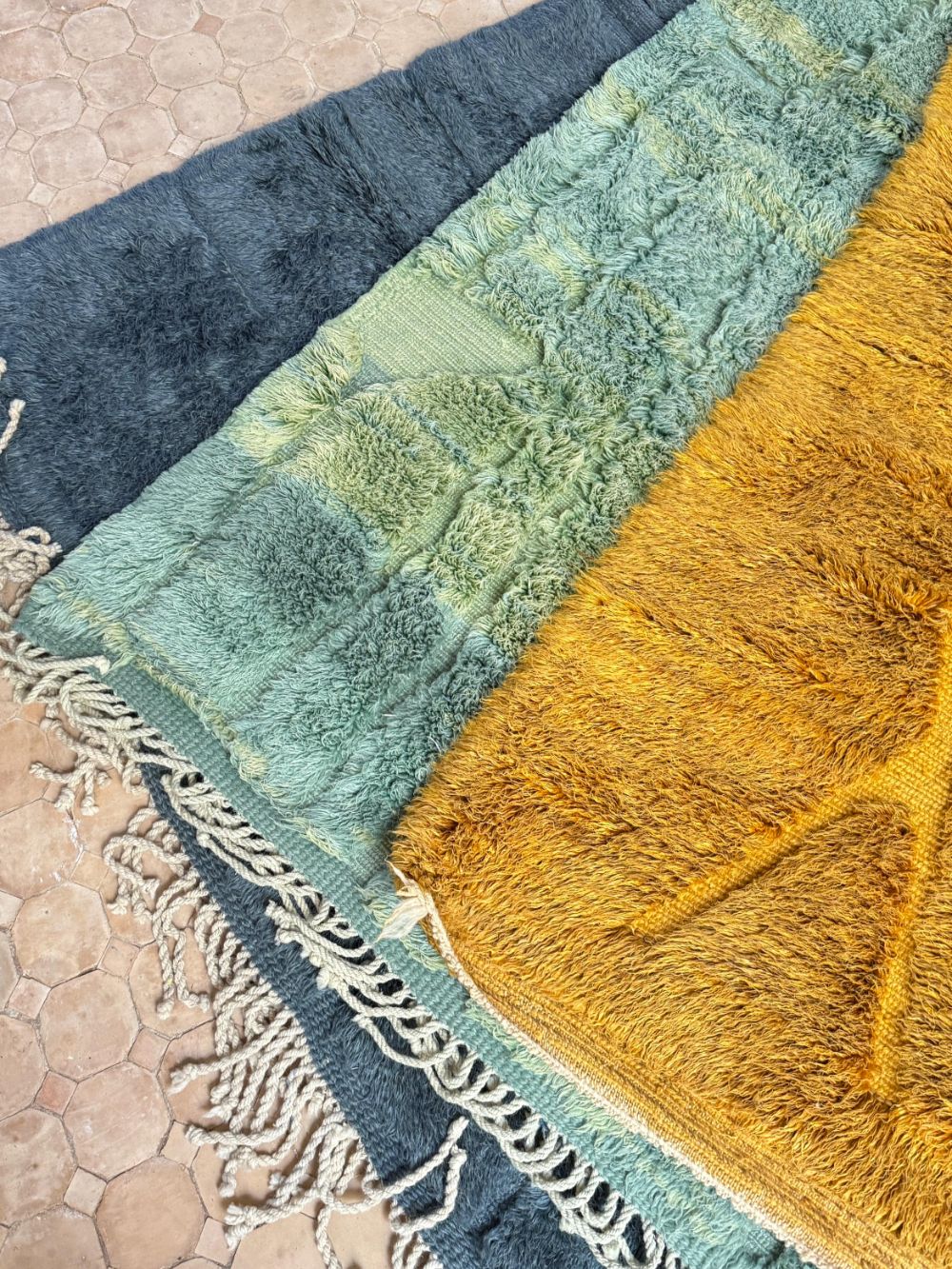 Moroccan Mrirt Rug Navy 305x195cm