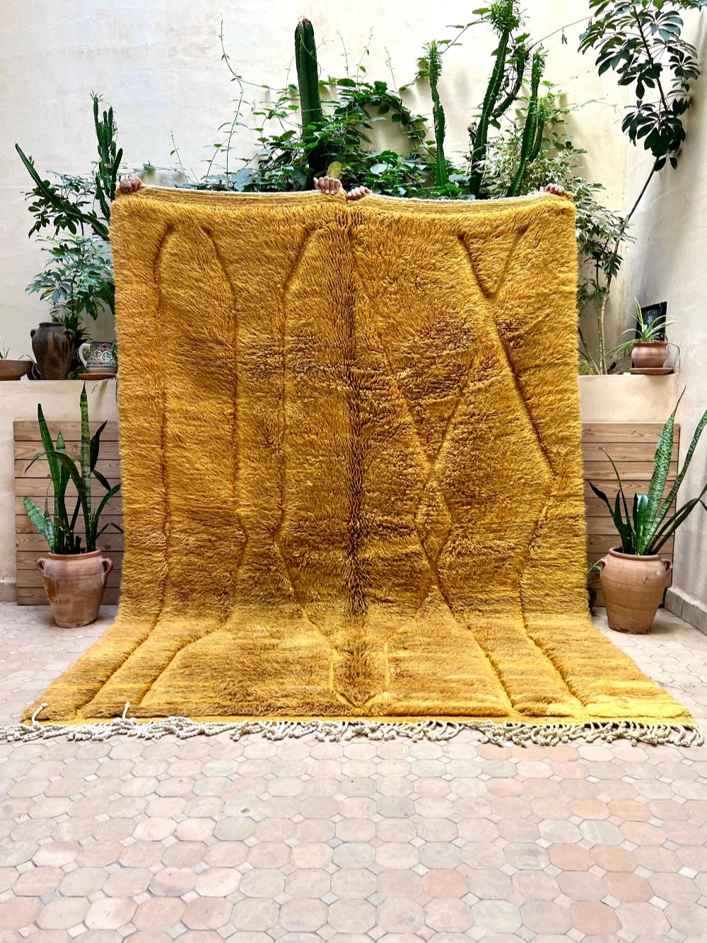 Moroccan Mrirt Rug Saffron 295x205cm
