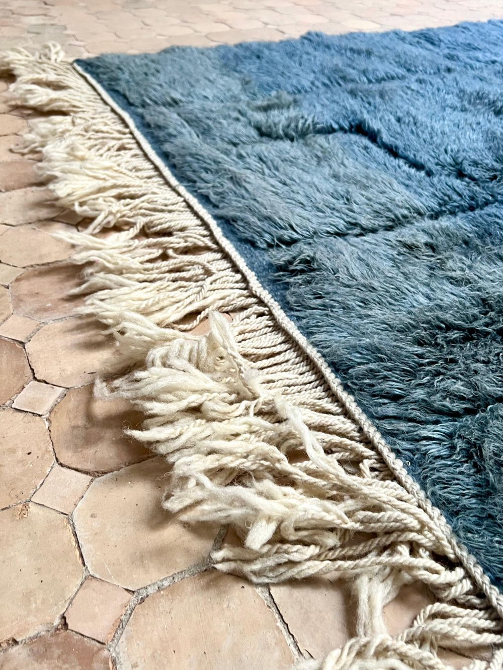 Moroccan Mrirt Rug Navy 305x195cm