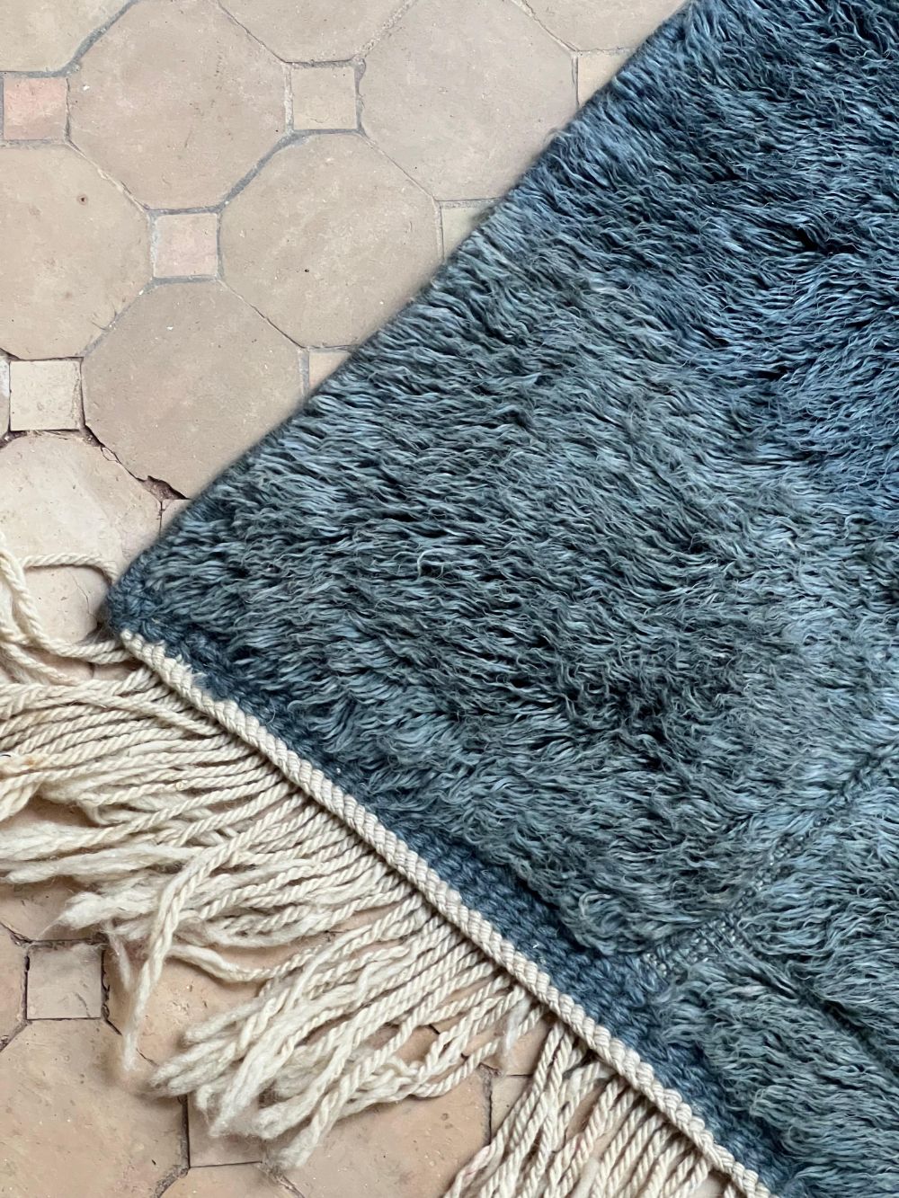 Moroccan Mrirt Rug Navy 305x195cm