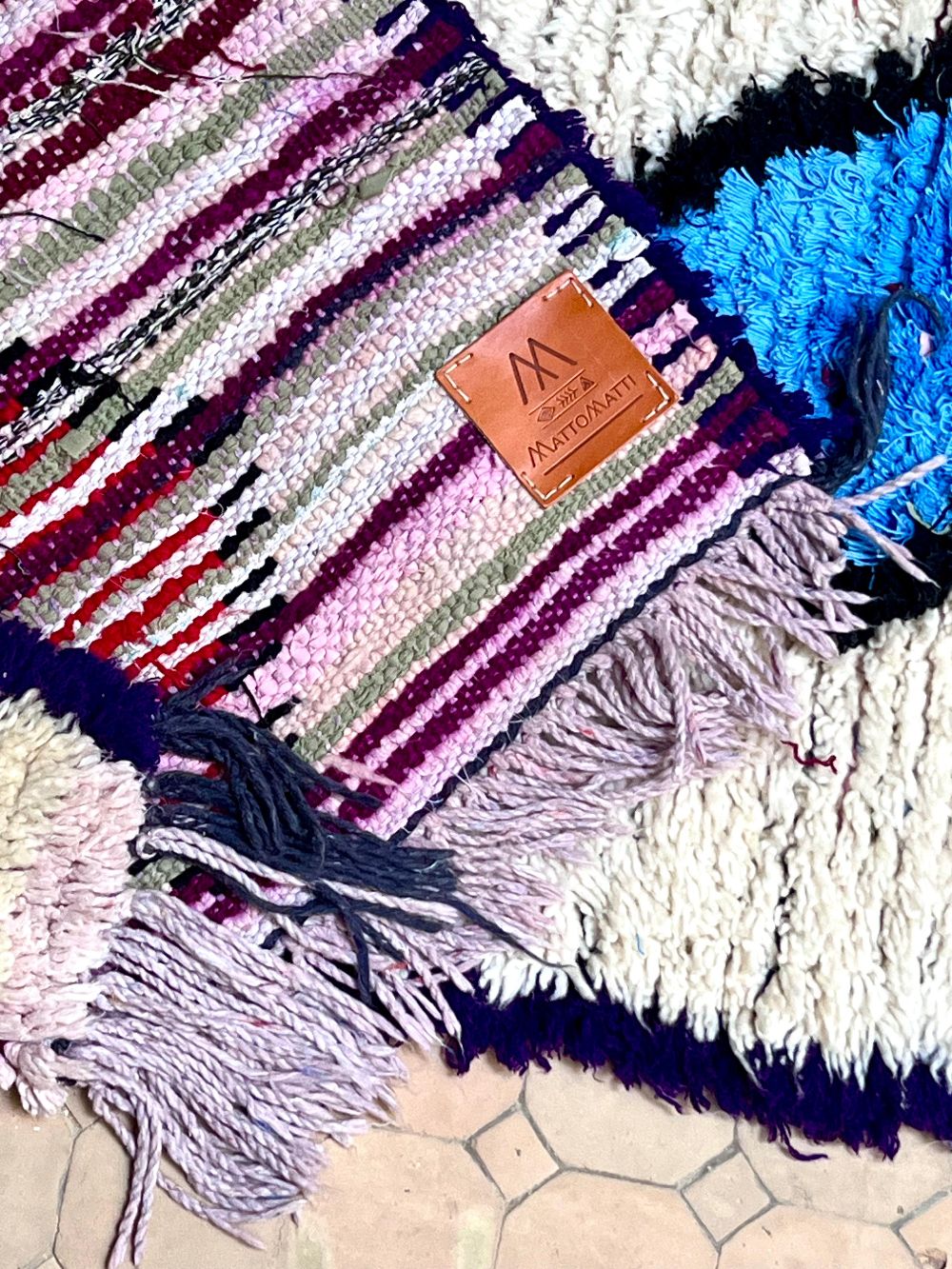 Moroccan Vintage Azilal runner Rug 240x70cm