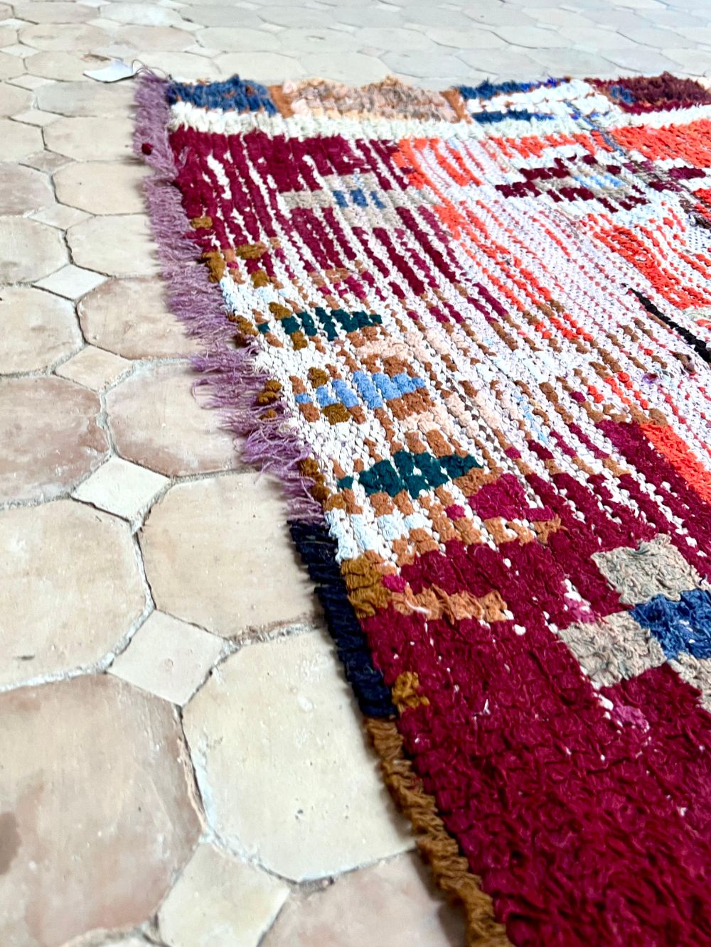 Moroccan Vintage Azilal runner Rug 275x95cm