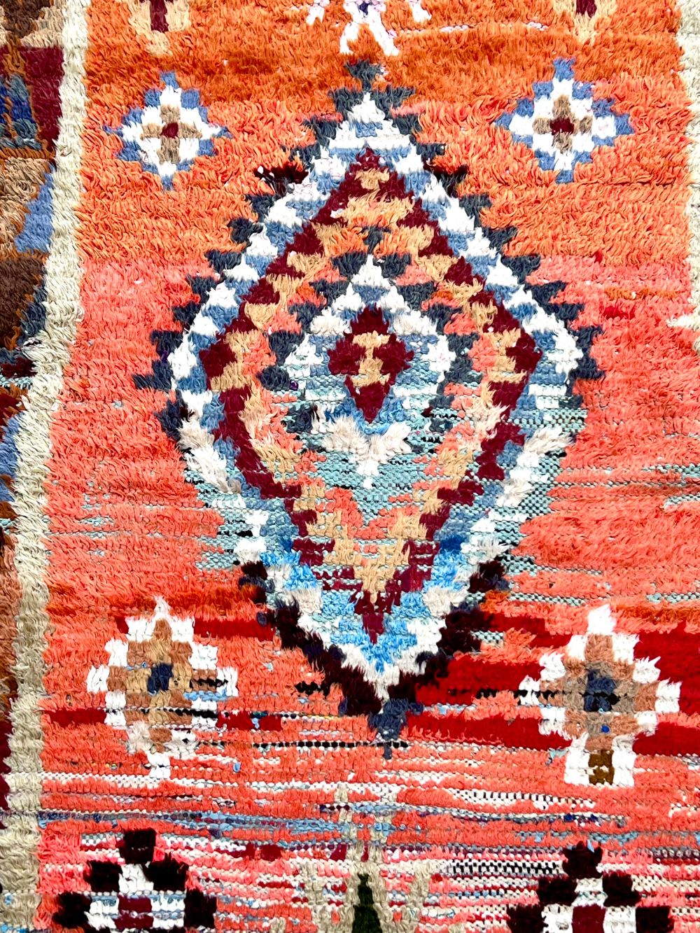 Moroccan Vintage Azilal runner Rug 275x95cm