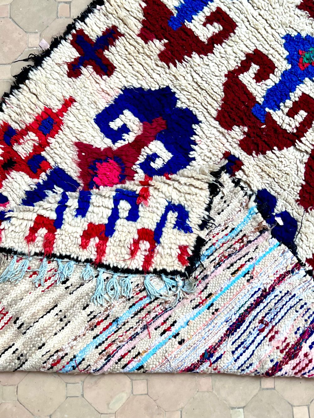 Moroccan Vintage Azilal Rug 215x105cm