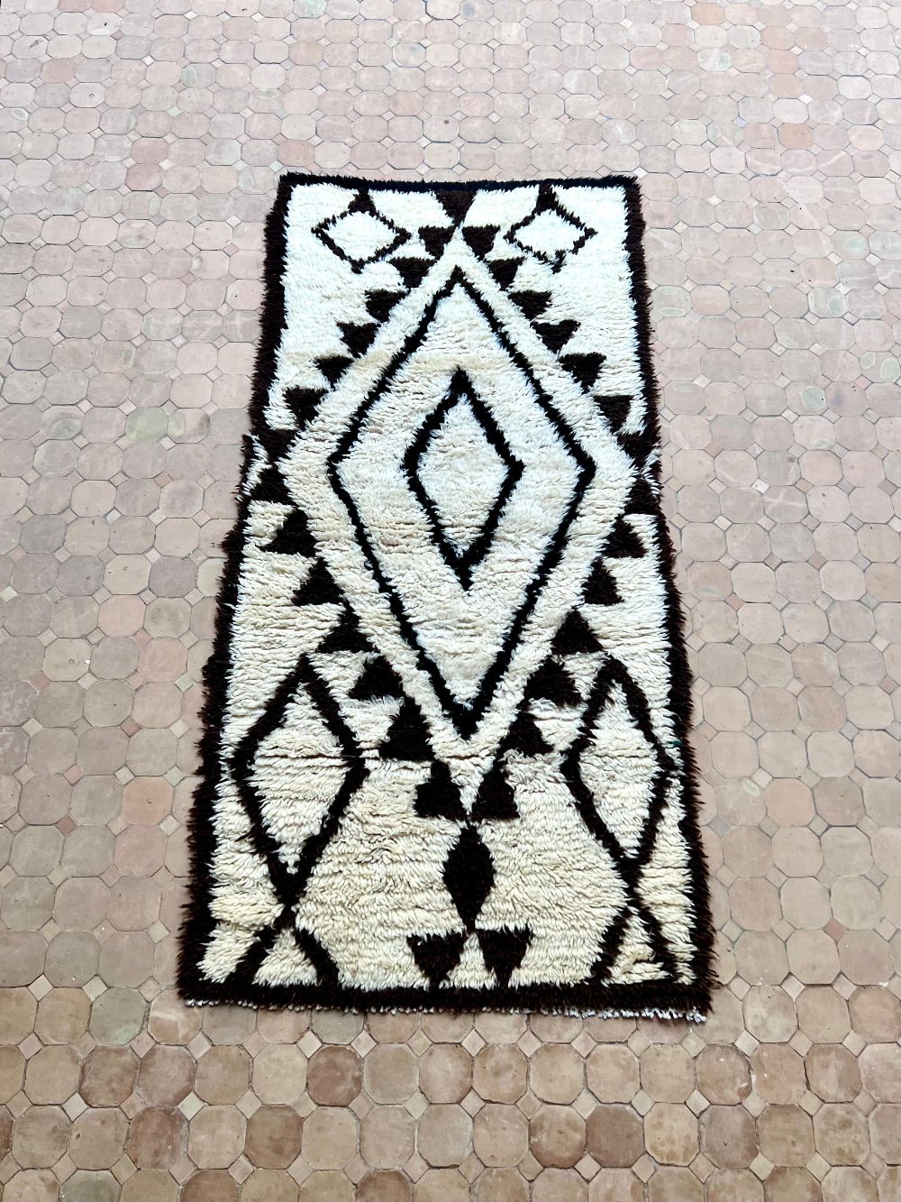 Moroccan Vintage Azilal Rug 205x95cm