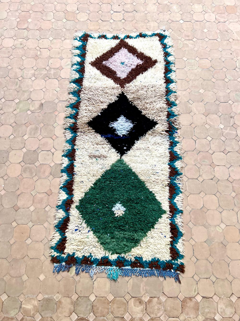 Moroccan Vintage Azilal Rug 175x75cm