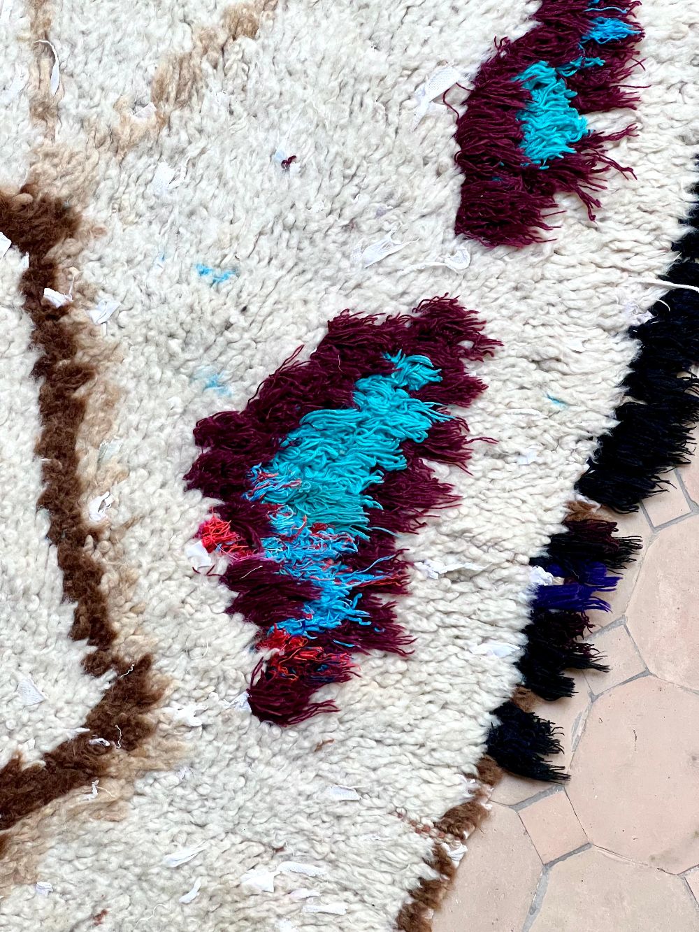 Moroccan Vintage Azilal Rug 165x70cm