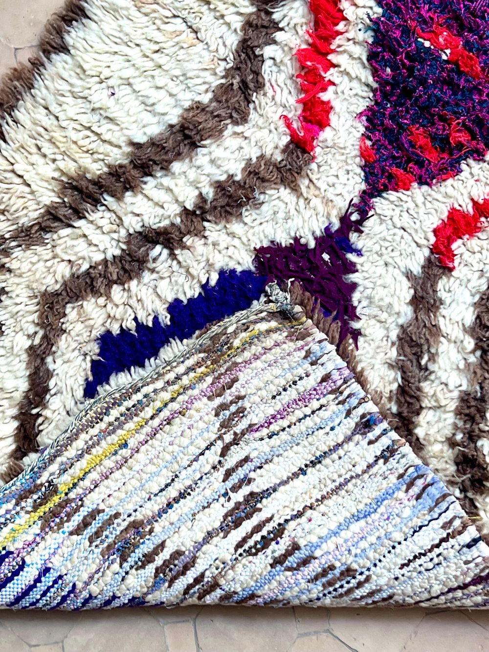 Moroccan Vintage Azilal Rug 165x80cm