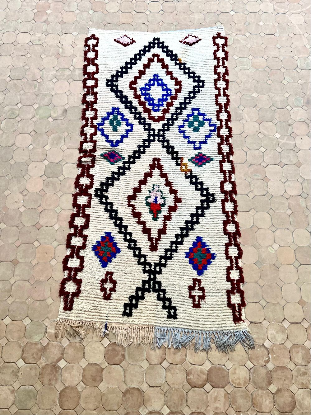 Moroccan Vintage Azilal Rug 190x90cm