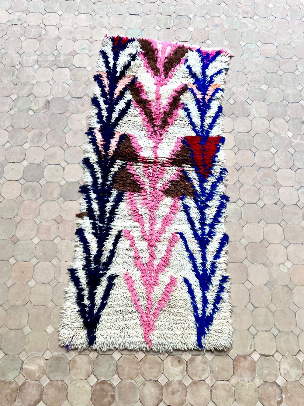 Moroccan Vintage Azilal Rug 165x70cm