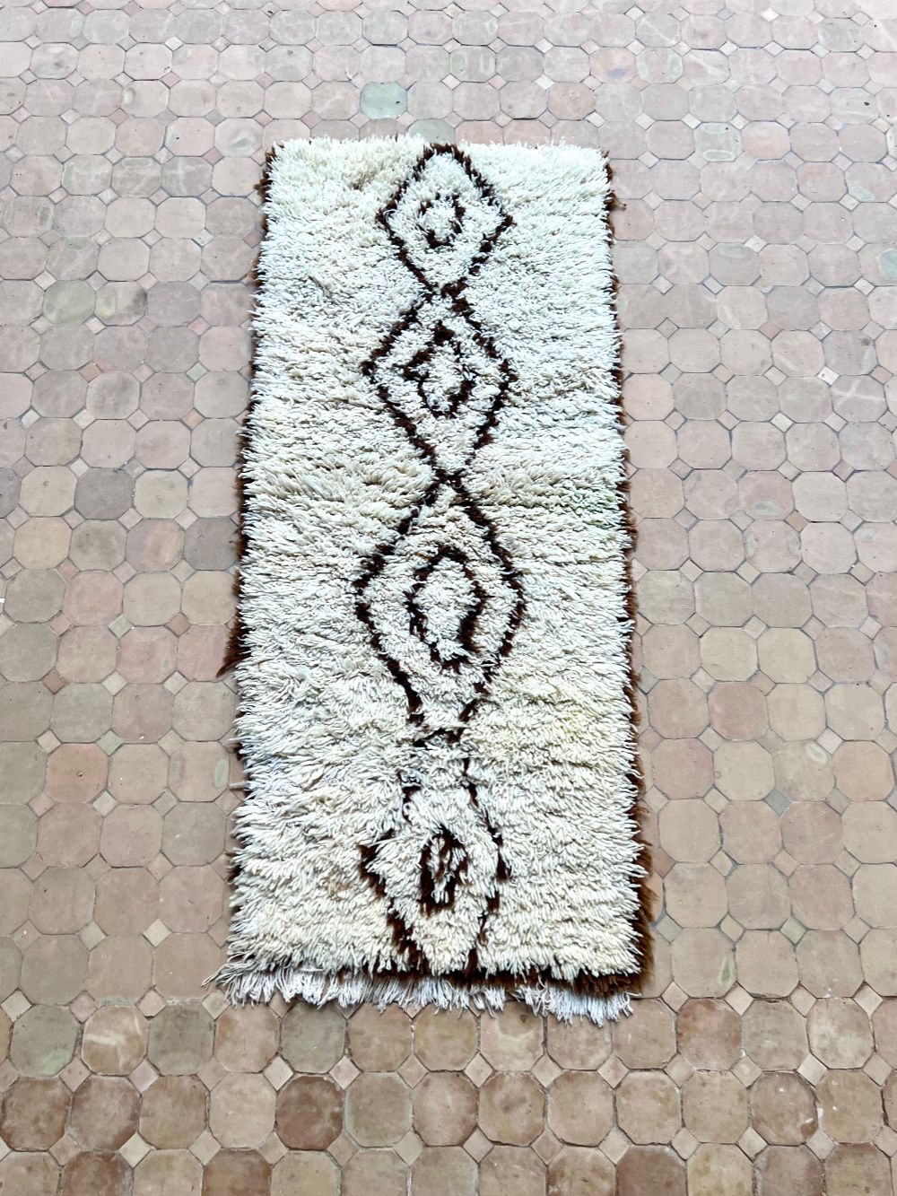 Moroccan Vintage Azilal Rug 155x65cm