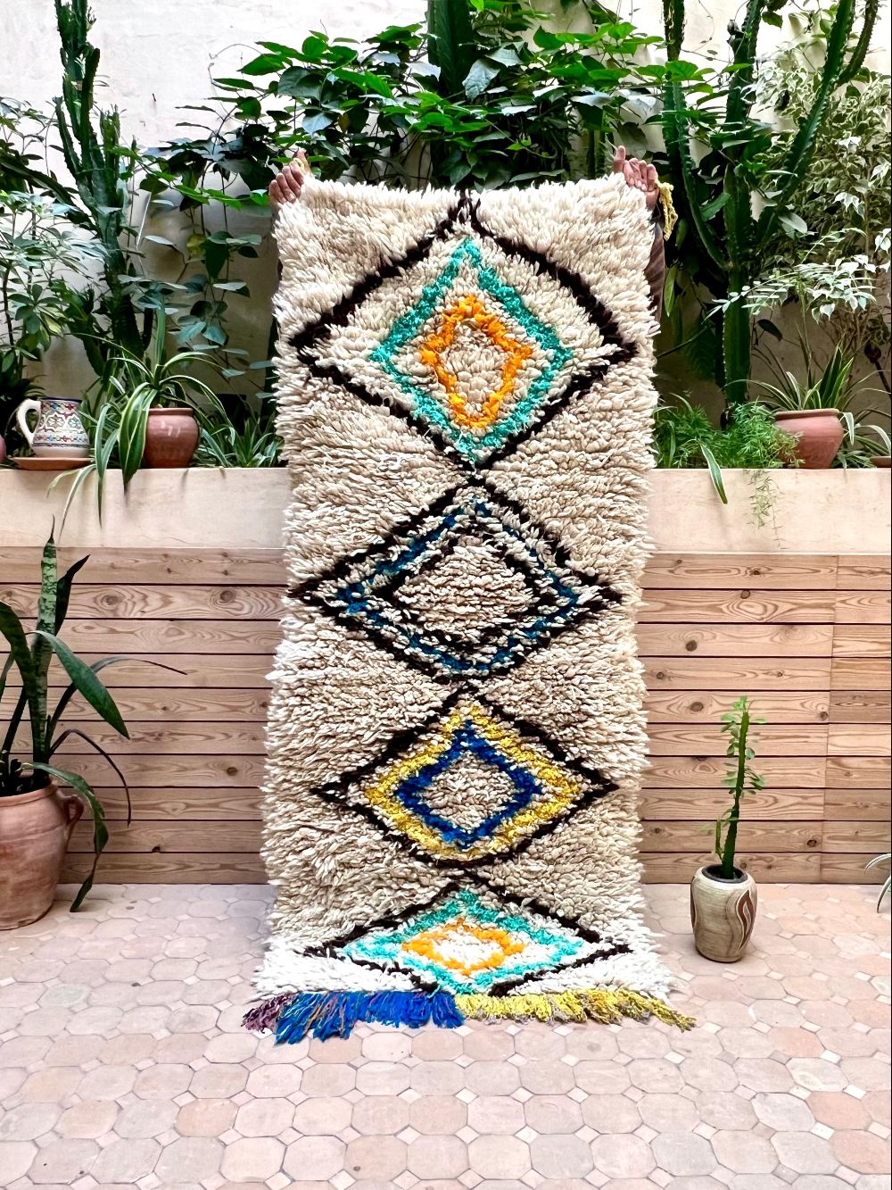 Moroccan Vintage Azilal Rug 185x85cm