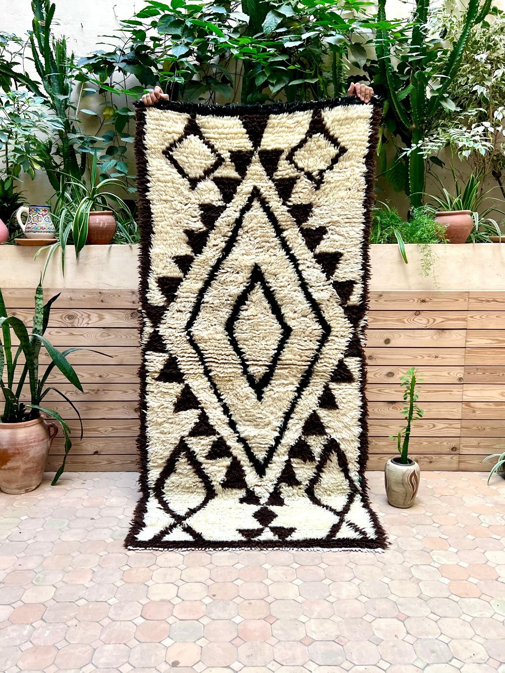 Moroccan Vintage Azilal Rug 205x95cm