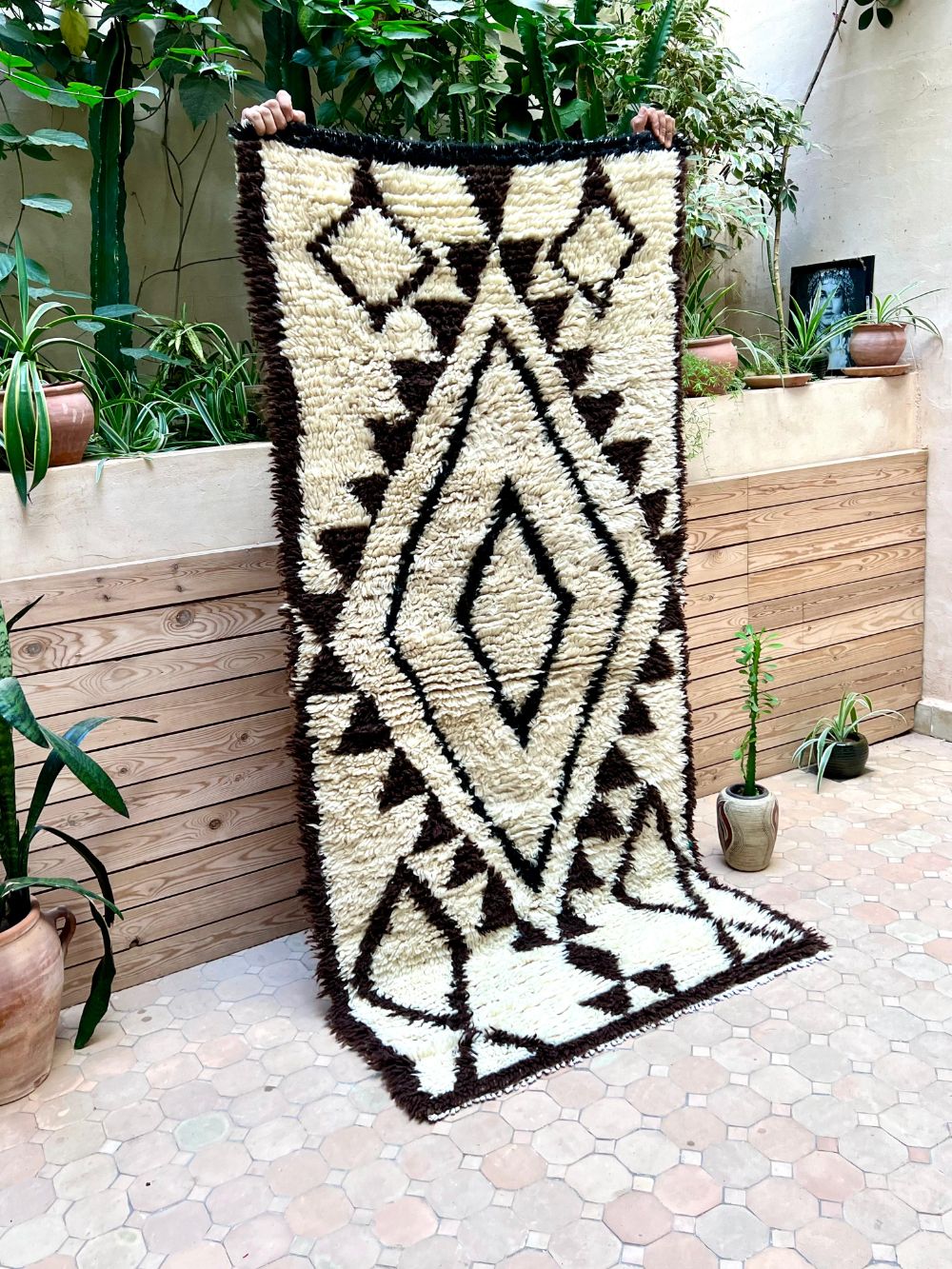 Moroccan Vintage Azilal Rug 205x95cm