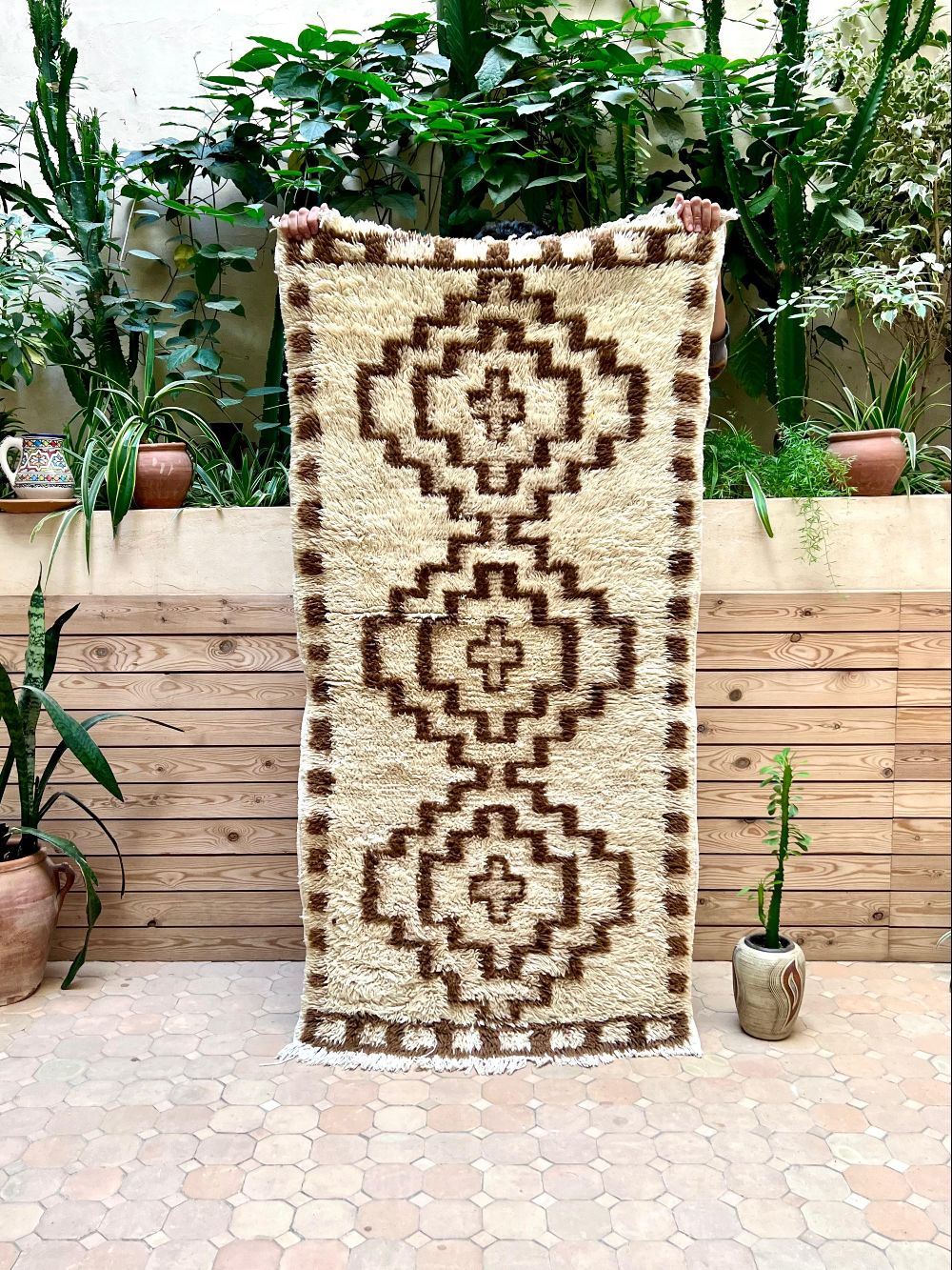 Moroccan Vintage Azilal Rug 165x80cm