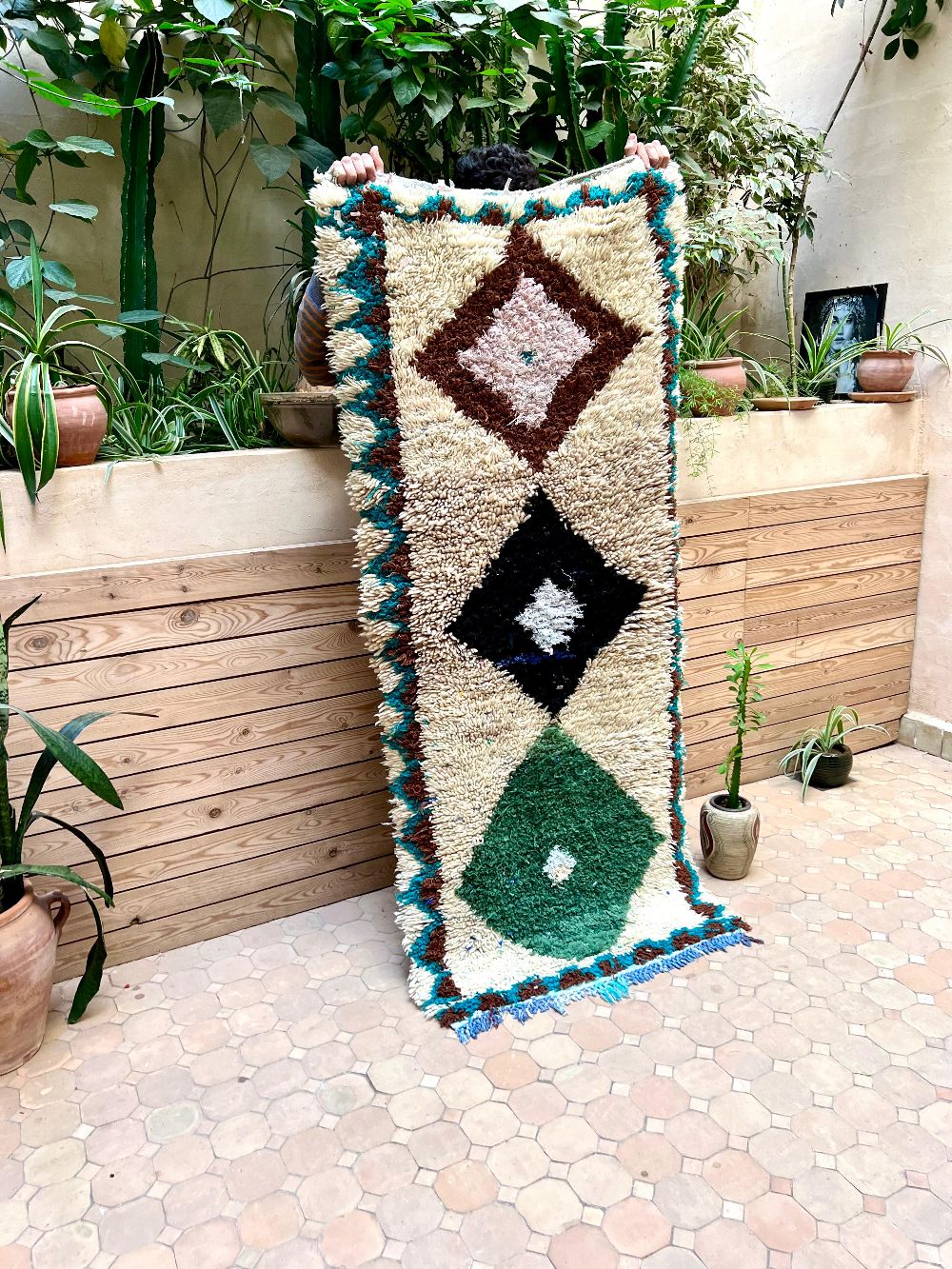 Moroccan Vintage Azilal Rug 175x75cm