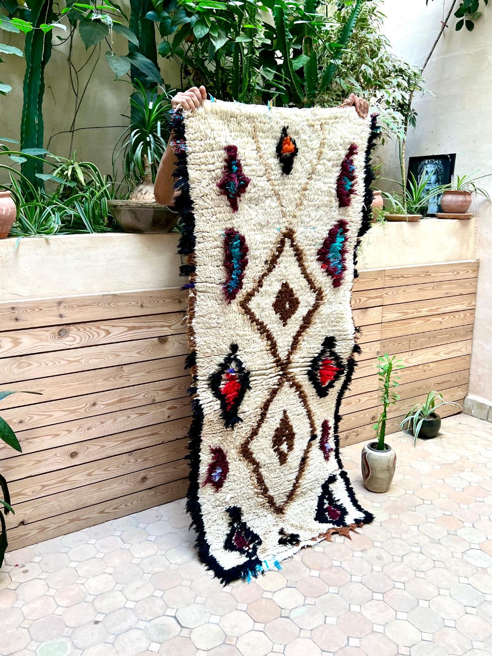 Moroccan Vintage Azilal Rug 165x70cm