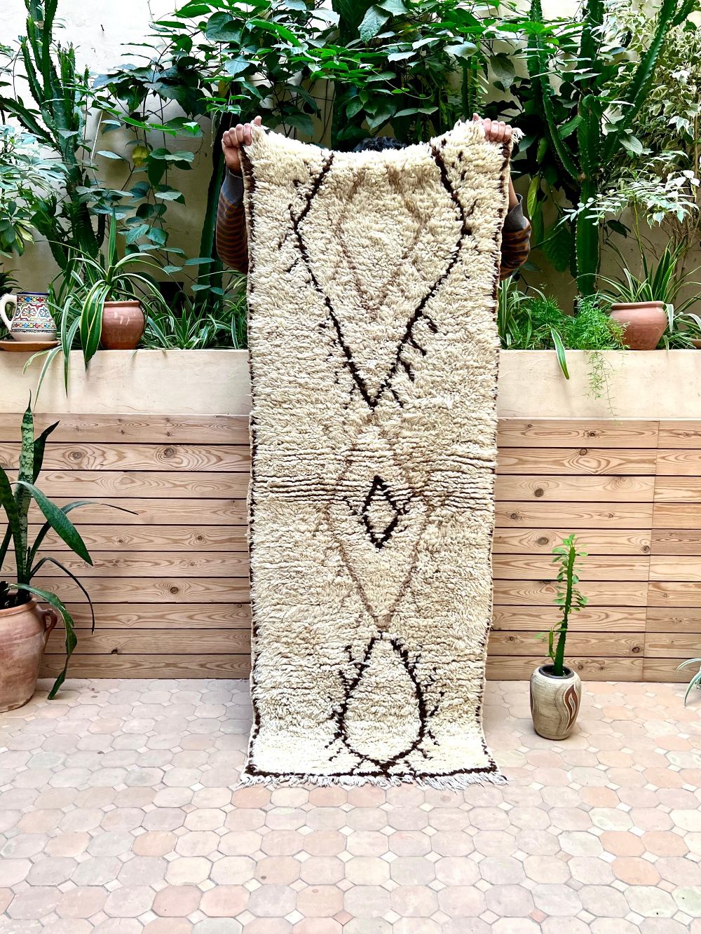 Moroccan Vintage Azilal Rug 185x70cm