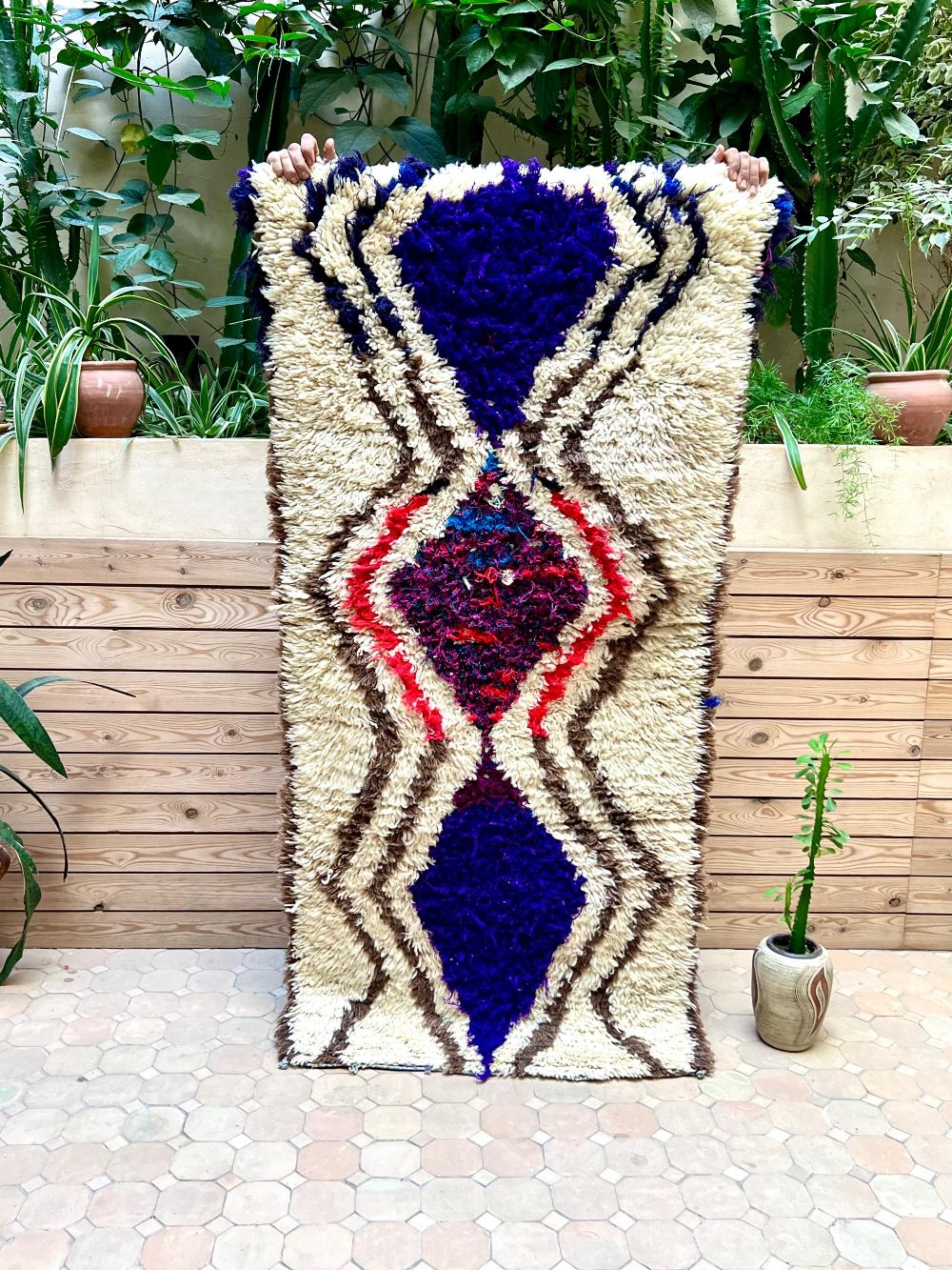 Moroccan Vintage Azilal Rug 165x80cm