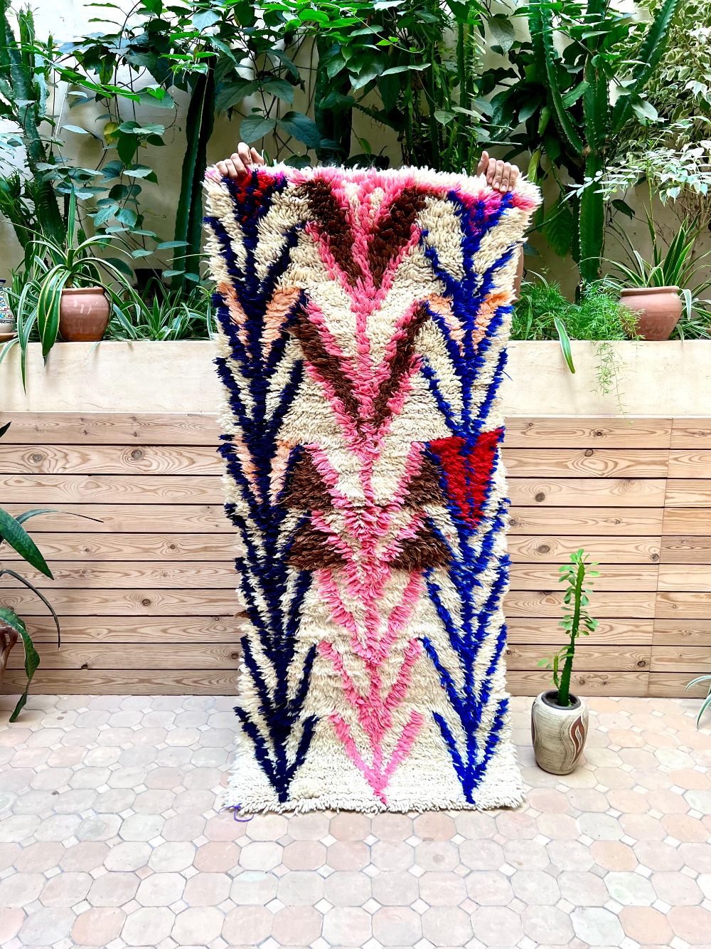 Moroccan Vintage Azilal Rug 165x70cm