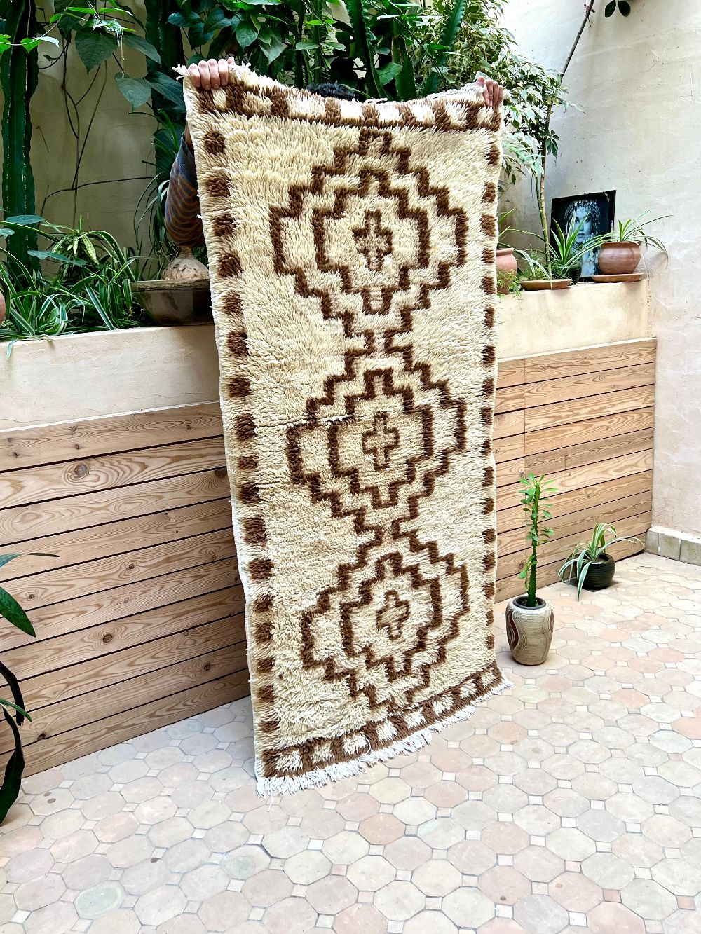 Moroccan Vintage Azilal Rug 165x80cm