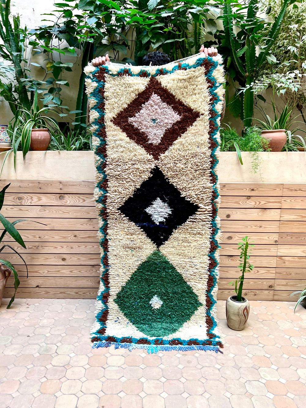 Moroccan Vintage Azilal Rug 175x75cm