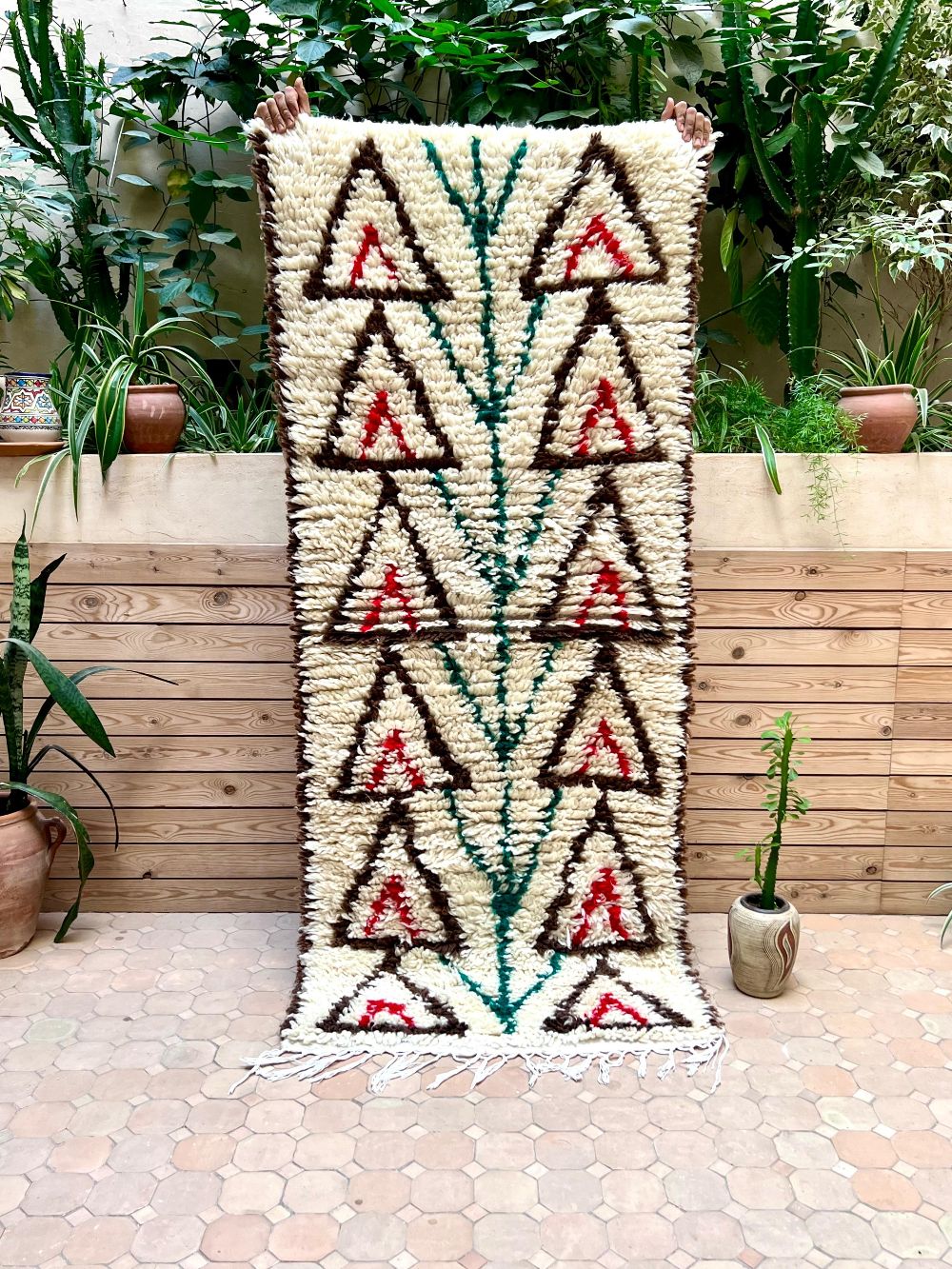 Moroccan Vintage Azilal Rug 200x85cm