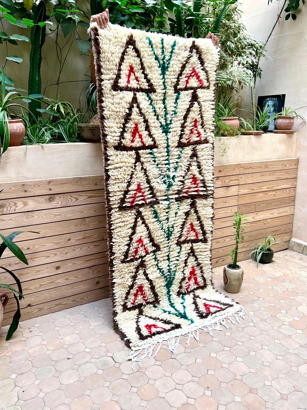 Moroccan Vintage Azilal Rug 200x85cm