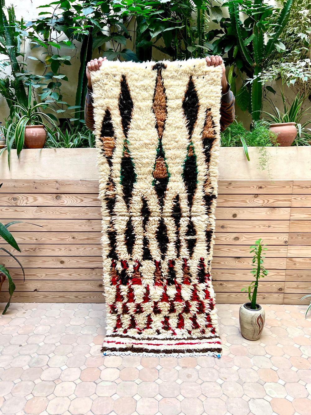 Moroccan Vintage Azilal Rug 165x65cm