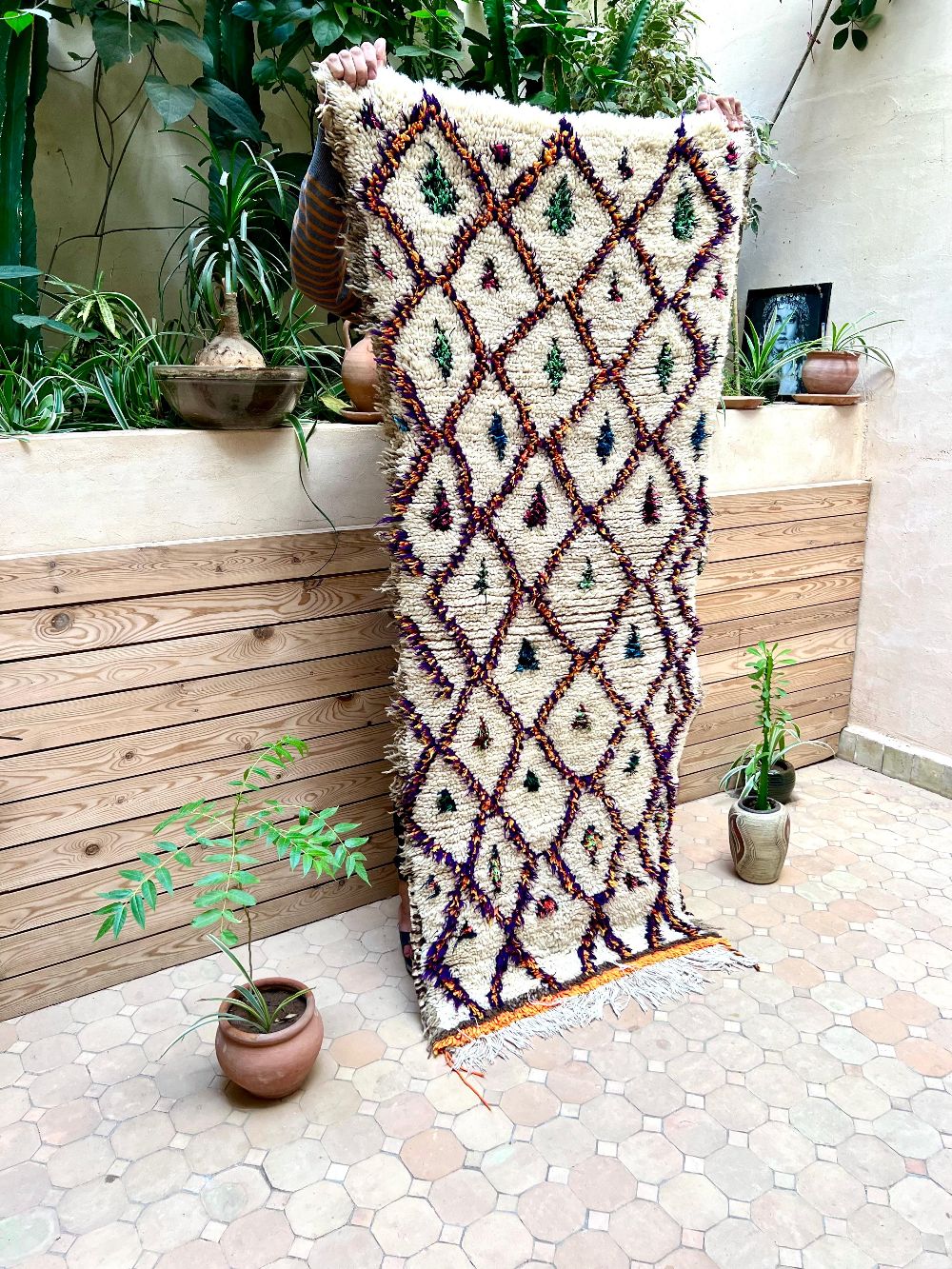 Moroccan Vintage Azilal Rug 170x75cm