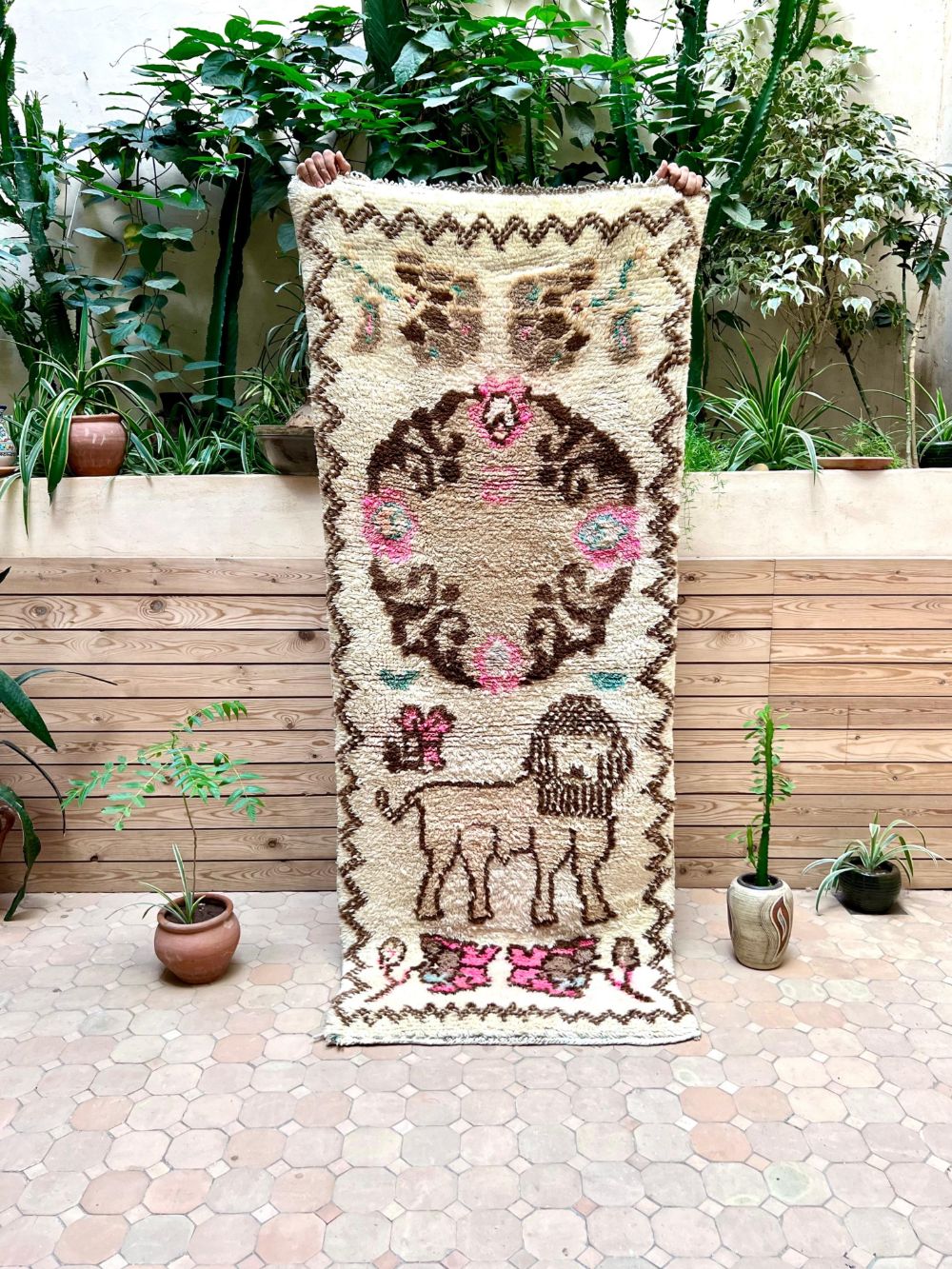 Moroccan Vintage Azilal Rug 200x80cm