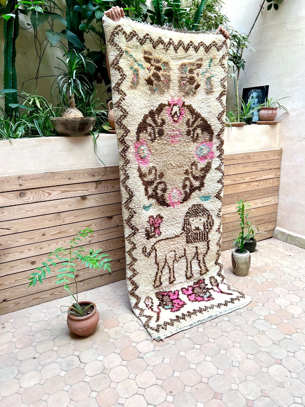 Moroccan Vintage Azilal Rug 200x80cm