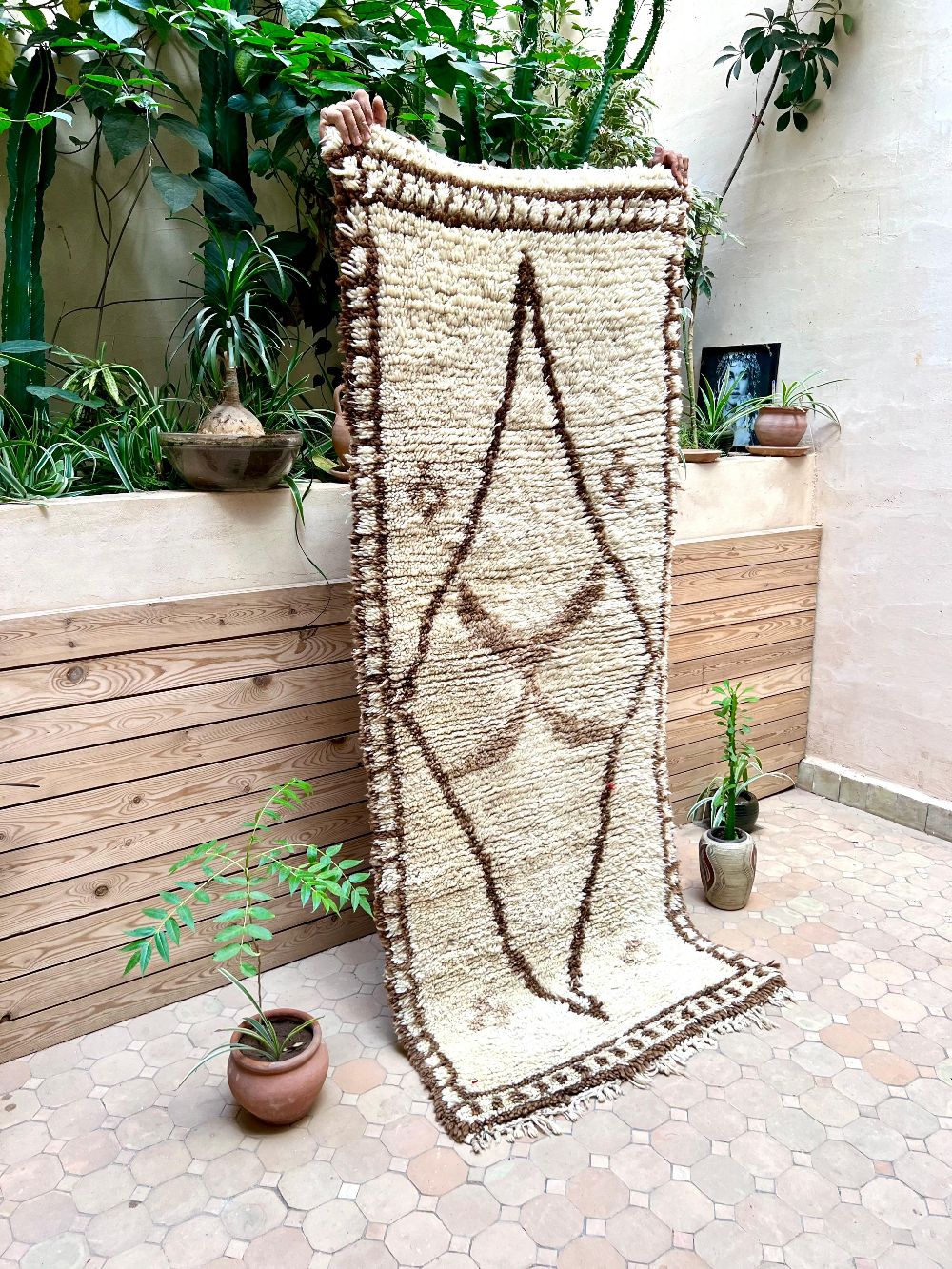 Moroccan Vintage Azilal Rug 205x85cm